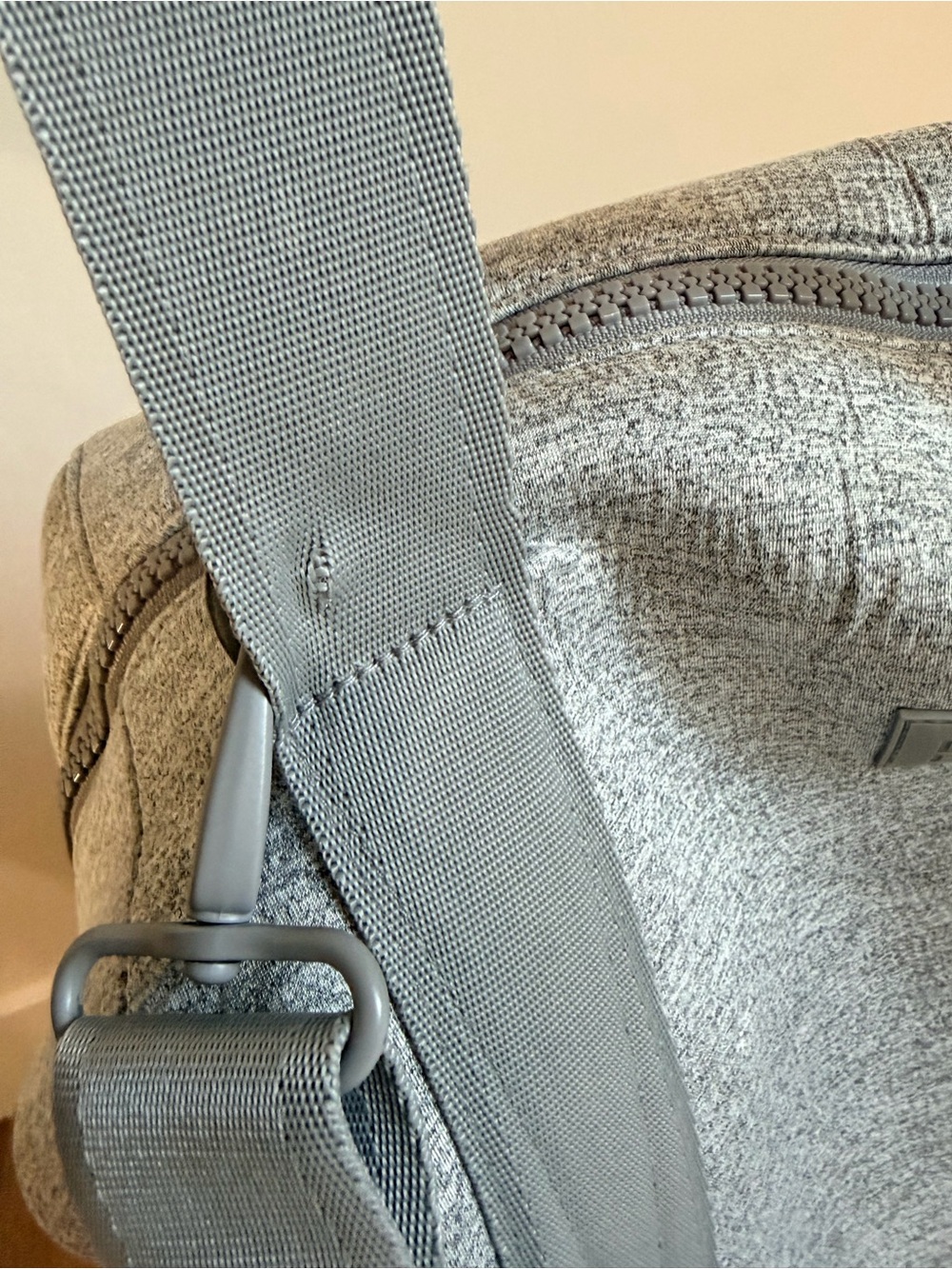 Dagne Dover Heather Gray Landon Medium Carryall Bag Gym Weekender - Picture 9 of 16